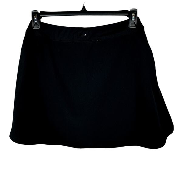 Under Armour Medium Fitted Flare Skort HeatGear Stretch Pockets Briefs Black - Picture 4 of 7